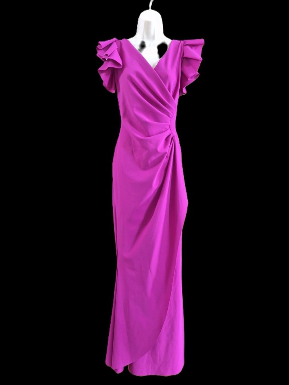 NWT Chiara Boni La Petite Robe Gown MOB Fuchsia Sleeveless Evening Size 4